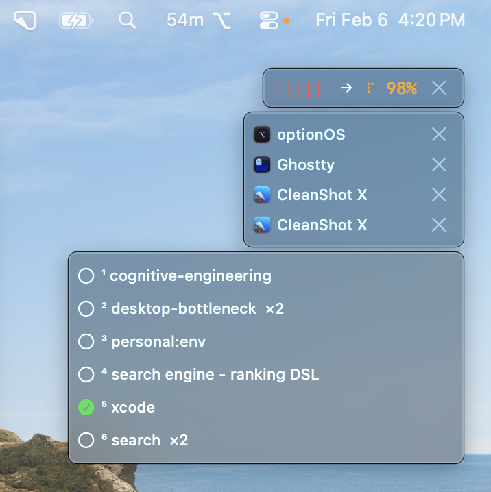 Xcode notu seçildi — konuşurken ilgili doküman otomatik önerildi